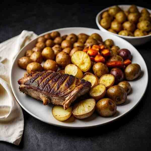 Домашнее жаркое с ребрышками и картофелем